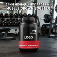 Poudre de Protéine de Lactosérum Avancée Double Richesse Chocolat pour Prise de Masse Musculaire, Soutien à la Force, Absorption Rapide, Énergie, Aminoacides, Adulte, OEM