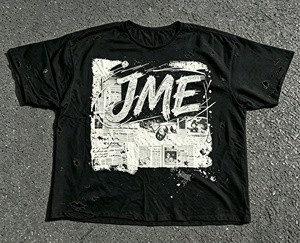 เสื้อยืดโออีเอ็มสั่งทำพิเศษ พิมพ์ลายดีทีจี ผู้ชาย ผ้าฝ้าย 100% ทรงโอเวอร์ไซส์ สไตล์วินเทจ ล้างสีแบบแอซิดวอช - Product Image 1