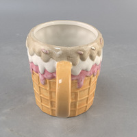 Creatieve keramische cartoon ijsbeker watermok sundae schaal magnetronbestendig melkglas Valentijnsdag trend Quanzhou Fujian