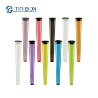Tubes d'emballage pour cigarettes en plastique PP recyclables, résistants aux enfants, légèrement hermétiques, avec bouchon à pression