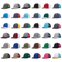Casquettes de baseball en maille Richardson 112 vierges, style trucker, personnalisables avec logo brodé 3D, à fermeture snapback, vente en gros