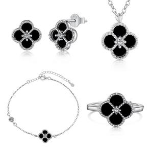 Dylam Designer Luxury <strong>Brand</strong> New Fine <strong>Jewelry</strong> Four Leaf Clover <strong>Lucky</strong> Bracelet Gemstone Valentines Bracelets - Product Image 1