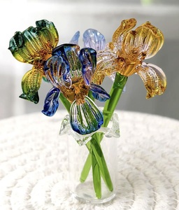 Set Regalo Aziendale per la Festa della Mamma, Personalizzato, Artigianale, Impermeabile, in Vetro Colorato, Mini <span class=keywords><strong>Fiore</strong></span> in Stile Naturale - Product Image 3