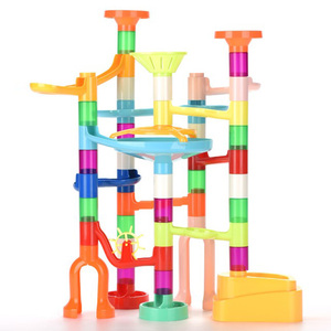 Toy Trend 2024 Construction Marble <strong>Track</strong> Maze <strong>Block</strong> 73pcs Marble Run <strong>Building</strong> <strong>Blocks</strong> Toys - Product Image 1