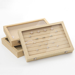 Venta directa y al por mayor <span class=keywords><strong>de</strong></span> cajas <span class=keywords><strong>de</strong></span> joyería <span class=keywords><strong>de</strong></span> lino vintage, estuches <span class=keywords><strong>de</strong></span> almacenamiento, pendientes, bandejas <span class=keywords><strong>de</strong></span> exhibición, cubiertas antipolvo - Product Image 2
