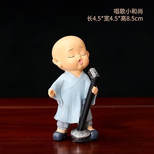 Ruijie Kung Fu Monk Figurine Resin Doll Craft Decoration Small Ornament Desk Supplies Office Decor - Product Image 4