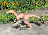 Modèle de Bambiraptor miniature grandeur nature pour parc d'attractions MY DINO AD-295