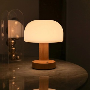 Lampe de chevet moderne rechargeable, style unique et portable, abat-jour blanc en forme de <span class=keywords><strong>champignon</strong></span>, avec fonction tactile - Product Image 5