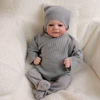 Poupée réaliste de 48cm pour bébé fille, jouet en vinyle souple, adorable, cadeau d'anniversaire pour enfant