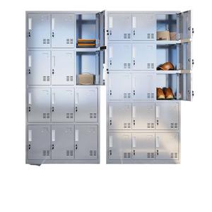 Armarios de Acero Inoxidable de 18 Puertas y 8 Niveles, Resistentes al Óxido, para Almacenamiento de Empleados en Talleres - Product Image 1