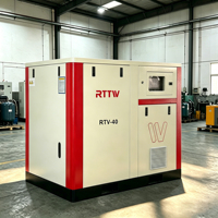 Compresor de Aire de Tornillo de Velocidad Variable PM Industrial de 37KW, 45KW, 55KW, de Venta Caliente RTTW