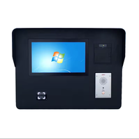 Cabina de pago montada en la pared para exteriores, cabina de pago para recepción de efectivo al aire libre, sistema de pago de autoservicio con pantalla LCD para estacionamiento