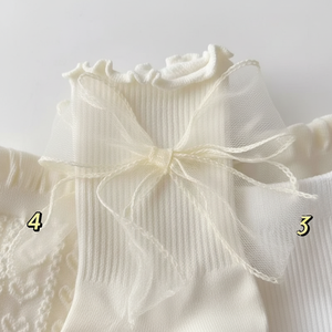 Calcetines blancos absorbentes del sudor de verano para mujer, bonitos zapatos de punto de encaje Jk Mary <span class=keywords><strong>Jane</strong></span> para uso diario, cuero pequeño - Product Image 3