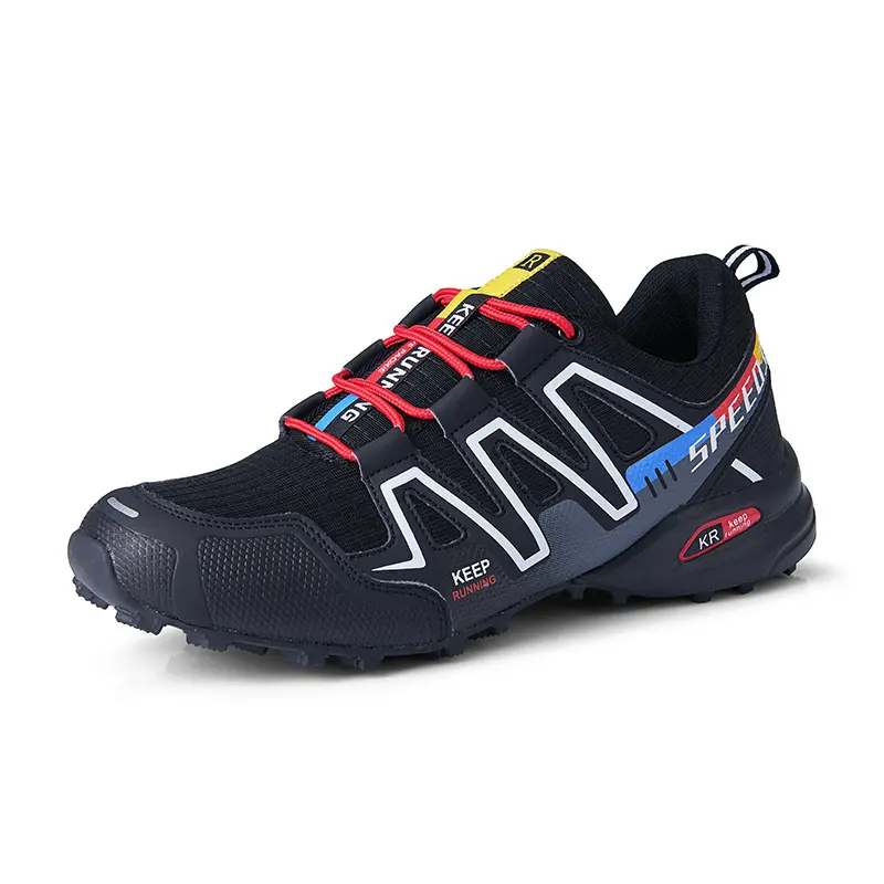 Hot sell outdoor rubber sole safety waterproof sneaker climbing walking style shoes trainers tennis solomon hiking men shoes