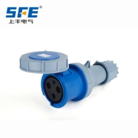 IP67 Su Geçirmez Ağır Hizmet Tipi Kablo Montajlı Dişi Soket SFE SFN-2432 IEC60309-2 63A 230V 6H 3-Pin 2P+E Endüstriyel Güç Konektörü