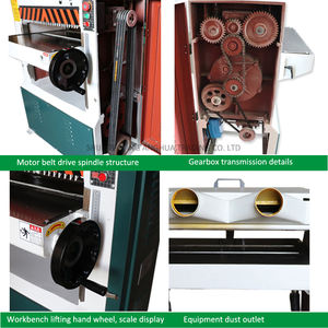 Raboteuse Dégauchisseuse Épaisseurs ANGHUA MB104 16 Pouces Robuste pour Bois Massif, PVC et Résine Époxy - Product Image 4