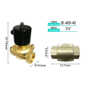 ANRUK katup 11/2 diameter Badan 2K biasanya katup badan seri terbuka 2K-400-40 katup solenoid air