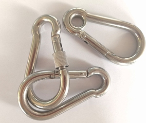 Mosquetón de 1.5, 3 y 4 pulgadas DIN5299C de alta resistencia, mosquetón de acero inoxidable 304, gancho de resorte, clip de seguridad, mosquetón metálico. - Product Image 6