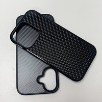 Vente en gros de coque de téléphone en fibre de carbone noire brillante de luxe pour iPhone 16 16 Plus 16 Pro Max 17 Air