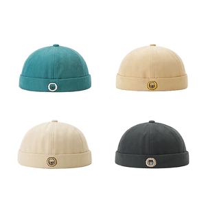 खोपड़ी डिजाइन Brimless टोपी 6 पैनल रिक्त कस्टम लोगो बेसबॉल टोपी कगार के बिना - Product Image 2