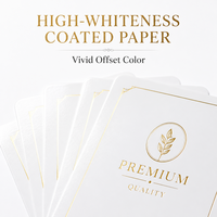 Cartes en papier couché imprimées offset avec estampage à chaud personnalisé, service d'impression sur mesure pour l'image de marque des entreprises, vente en gros de haute qualité