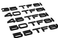 Juego de Emblemas Negros para Parrilla Delantera y Placa de Identificación para Parachoques Trasero para Audi A3 A4 A5 A6 A7 A8 Q3 Q5 Q7, Reemplazo Estándar OE