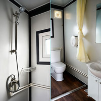 Maison conteneur de luxe pliable et extensible en panneaux sandwich (Laine de roche/EPS) – Villa préfabriquée portable isolée au design moderne pour hôtel 2-3 personnes