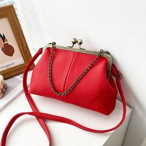 Dompet Lipat Panjang Vintage Grosir Pabrik, Tas Selempang Wanita dengan Kunci Tekan, Tas Selempang Wanita Model Baru, Dompet Koin - Product Image 1