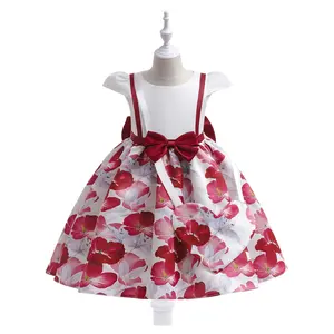 幼児フロック夏の新しい卸売子供服ショップオンラインバッグベビーガールズドレスデザインキッズドレスファンシー