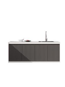 Mueble de Almacenamiento con <span class=keywords><strong>Lavabo</strong></span> de Piedra Sinterizada Efecto Panal, Resistente al Agua y al Sol, para Exteriores, Ideal para Hoteles y Jardines - Product Image 5
