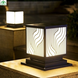 Lampe à pilier LED étanche pour extérieur, jardin, cour, éclairage carré, 220V, base E27, durée de vie de 50000 heures - Product Image 3