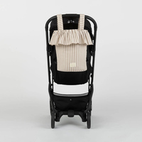 Sac de rangement portable pour couches, organisateur suspendu pour poussette, pour les voyages, parents, rayures neutres, sac pour poussette