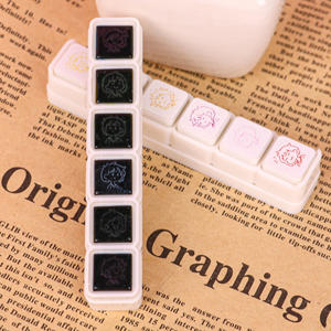 Kawaii стационарный журнал штамп креативная клавиатура с шестью Привязками к аккаунту мини-штамп заказной штамп резиновые штампы цветные штампы - Product Image 6