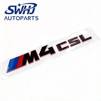 Autocollant d'emblème de voiture léger pour BMW M2 M3 M4 Competition, badge M Power tricolore, autocollant pour la carrosserie, modification du coffre arrière