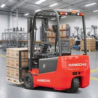 HANGCHA A-Serie 1,5 Tonnen 3-Rad Elektro-Gabelstapler 24V Batterie Kleiner Wendekreis Gabelstapler für Schmalgang-Lagerhallen