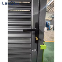 Portes à persiennes intérieures en acier renforcé avec sécurité ventilée pour hôtel, porte à persiennes en verre avec fonction de ventilation
