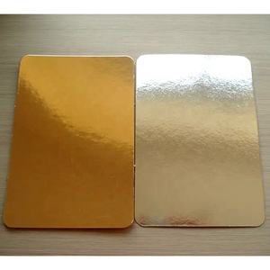 แผ่นรองเค้กกลมสีทองเงิน สำหรับใส่ปลาแซลมอนรมควัน กระดาษแข็งสำหรับขายส่ง - Product Image 2
