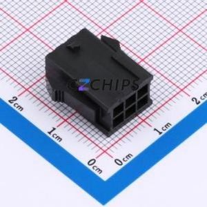 HC-MX3.0-2*3EY-05 Housing (Wire-to-Board / Wire-to-Wire) P=3mm Connector 2x3P 3mm Micro-Fit (MX 3.0) 3mm - Product Image 1