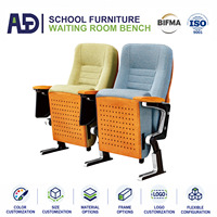 Chaises de salle de conférence confortables avec siège rabattable pour auditorium, cinéma et salles de projection
