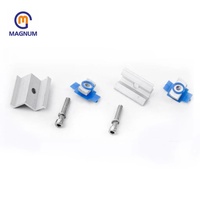 Kit de fixation pour panneaux solaires en aluminium : Serre-câble d'extrémité, serre-câble intermédiaire, boulons en acier inoxydable pour installation solaire sur toit ou au sol