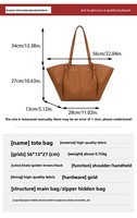 Sac fourre-tout en PU personnalisé pour femme, style européen et américain, haut de gamme, grande capacité, sac à bandoulière pour les trajets quotidiens, design minimaliste