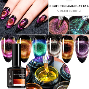 8ml Disco clignotant chat magnétique Gel <span class=keywords><strong>vernis</strong></span> à ongles réfléchissant paillettes arc-en-ciel effet oeil de chat tremper <span class=keywords><strong>semi</strong></span>-<span class=keywords><strong>permanent</strong></span> <span class=keywords><strong>vernis</strong></span> à ongles - Product Image 4