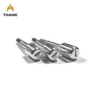 Pin Gantungan Aluminium Presisi Berlubang dengan Lubang Standar Metrik ISO Ukuran Kustom Suku Cadang Mesin CNC