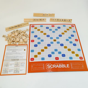 Jeu de société de puzzle, jeux de mots classiques pour enfants de 8 ans et plus, jeu familial amusant pour 2 à 4 joueurs, le jeu de mots croisés <span class=keywords><strong>classique</strong></span> - Product Image 3