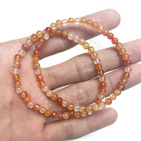 Bracelets en pierres précieuses de haute qualité de 4 mm, de couleur vive, extensibles, petits bracelets en perles pour femme et homme, bijoux