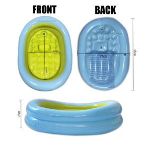 Bañera inflable <span class=keywords><strong>para</strong></span> bebé, cuenco de viaje portátil de ducha, suave - Product Image 5