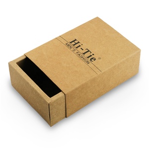 Lele Brand Grosir Kotak Hadiah Logo Kustom Mewah Dasi Sutra 100% Set Kotak Hadiah Dasi Pria - Product Image 5