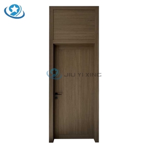 Portes de salle de bain intérieures d'hôtel en <span class=keywords><strong>PVC</strong></span> enduit, étanches, en WPC, pour chambre et école, prix abordable, Arabie Saoudite, Jiuyixing - Product Image 3