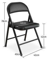 2023 chaise en métal en acier de haute qualité pliante chaise d'application multifonctionnelle extérieure chaise en plastique à manger