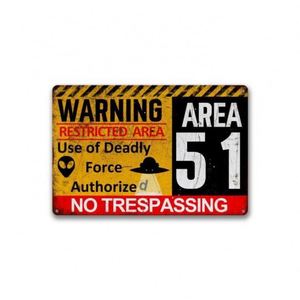 Custom Metal Sign: Warning Property Patrolled - No Trespassing Vintage Art <b>Poster</b> Plaque for Home Wall Decor - Product Image 3